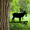 Whimsical Iron Elk Sculpture – CIFbuy Garden & Patio Décor