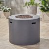 31" Round MGO Propane Fire Pit – 40,000 BTU with Built‑In Tank Storage
