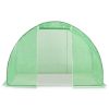 Compact Green PE Mesh Greenhouse with Galvanized Steel Frame – 48.4 sq. ft.
