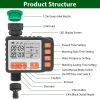Sprinkler Timer with 3 Watering Programs & Manual Mode – Waterproof Hose Faucet Controller