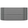 Garden Raised Bed – Galvanized Steel, Gray 59.8" x 31.5" x 26.8", Oval