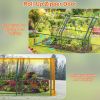 Portable Mini Greenhouse with Roll‑Up Zipper Doors & Waterproof UV‑Resistant PVC Cover