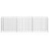 Gabion Raised Bed – Silver Galvanized Steel – Oversized Garden Planter
