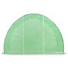 Compact Green PE Mesh Greenhouse with Galvanized Steel Frame – 48.4 sq. ft.