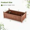 Rectangular Wooden Planter Box with Drainage-46" x 24" x 16"