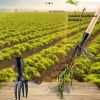 Manual Garden Weeder Rake with Foot Pedal & Claw Head