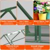 Portable Mini Greenhouse with Roll‑Up Zipper Doors & Waterproof UV‑Resistant PVC Cover