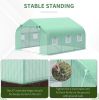 Outdoor Portable Walk‑In Tunnel Greenhouse with Windows – 11.5 x 10 x 7 ft