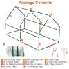 Portable Mini Greenhouse with Roll‑Up Zipper Doors & Waterproof UV‑Resistant PVC Cover
