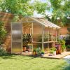 Wooden Walk‑In Greenhouse Kit – Polyethylene‑Covered Garden Hot House