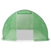 Large Green PE Mesh Greenhouse with Galvanized Steel Frame