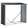 Log Storage Shed with Roof – Firewood Rack for Backyard, Garden & Patio