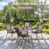 Patio Folding Sling Chairs – Set of 4