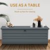260‑Gallon Metal Outdoor Deck Box – Lockable, Extra‑Large Patio Storage