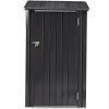 Outdoor Storage Shed – 3 x 3 FT Metal Steel Garden Tool Shed with Lockable Door