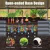 8' x 4' x 1' Galvanized Raised Garden Bed – Gray
