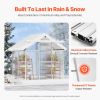 Polycarbonate Greenhouse Pavilion with Adjustable Vent Windows – 6 x 4 ft