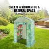 Walk‑In Greenhouse with Shelves & High‑Strength PE Cover – 4.6 x 2.4 x 6.7 ft