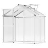 Polycarbonate Greenhouse Pavilion with Adjustable Vent Windows – 6 x 4 ft