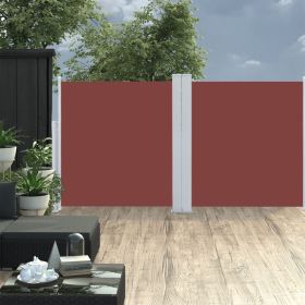 Side Awning – Brown Polyester with PU Coating – 47.2" x 236.2"