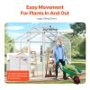 Polycarbonate Greenhouse Pavilion with Adjustable Vent Windows – 6 x 4 ft