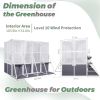 Wooden Lean‑To Greenhouse – Heavy‑Duty Walk‑In Hot House for Winter