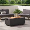 40" Rectangular 40,000 BTU MGO Propane Fire Pit in Light Gray (Tank Cover Not Included)