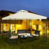 Two-Tier Patio Gazebo Canopy Tent – 10 x 10 Ft