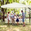 Steel Patio Gazebo Canopy Shelter – 10 x 10 Ft