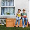 47 Gallon Acacia Wood Storage Bench Box – Patio, Garden & Deck