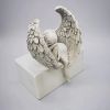 Sorrow Angel Statue – Pure White Winged Sculpture for Home & Garden