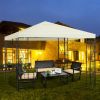 Steel Patio Gazebo Canopy Shelter – 10 x 10 Ft