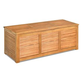 47 Gallon Acacia Wood Storage Bench Box – Patio, Garden & Deck