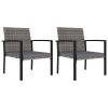 Grey and Black Outdoor Dining Set