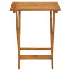 Small Foldable Natural Acacia Wood Garden Table