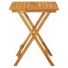 Small Foldable Natural Acacia Wood Garden Table
