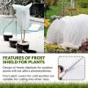 White Plant Covers for Freeze Protection – 10 x 30 ft, 50 GSM PP Frost Cloth