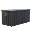 120 Gallon Waterproof Outdoor Storage Deck Box – Large Patio Bin for Cushions & Garden Tools