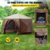 Gazebo Screen Tent, 6‑Sided Pop‑Up Camping Canopy with Mesh Windows & Carry Bag – 12 x 12 ft