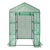 Walk‑In Greenhouse with Shelves & High‑Strength PE Cover – 4.6 x 2.4 x 6.7 ft