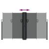 Retractable Side Awning – Anthracite 55.1" x 236.2"