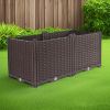 SOGA 80 cm Deep Planter Box with Legs – Compact Outdoor Garden Bed