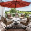 51 lb Outdoor Umbrella Base with Wheels & Handles – 20.5 in