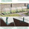 Portable Tunnel Greenhouse with 4 Zippered Doors – 13 x 3 x 2.5 ft