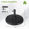 40 lb Round Outdoor Umbrella Base – 21.5 in