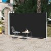 Retractable Side Awning – Black Steel Frame – 63" x 118.1"