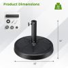 31 lb Round Outdoor Umbrella Base – 18 in