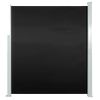 Retractable Side Awning – Black Steel Frame – 63" x 118.1"
