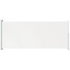 Patio Retractable Side Awning – Cream, 78.7" x 0–196.9"