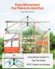 Polycarbonate Greenhouse Pavilion with Adjustable Vent Windows – 6 x 4 ft